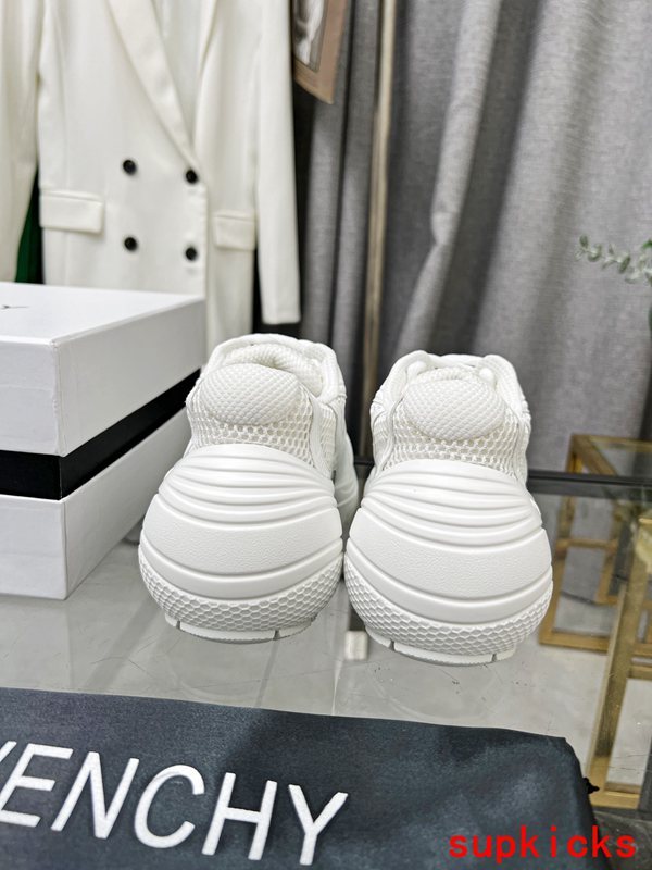 Givenchy White Chunky Platform Sneakers - Lifestyle Styling Shot