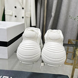 Givenchy White Chunky Platform Sneakers - Lifestyle Styling Shot