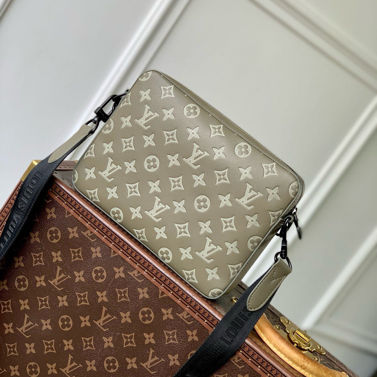Louis Vuitton Bags- Louis Vuitton Lou Trio Messenger Bag Luxury Designer Leather Handbag