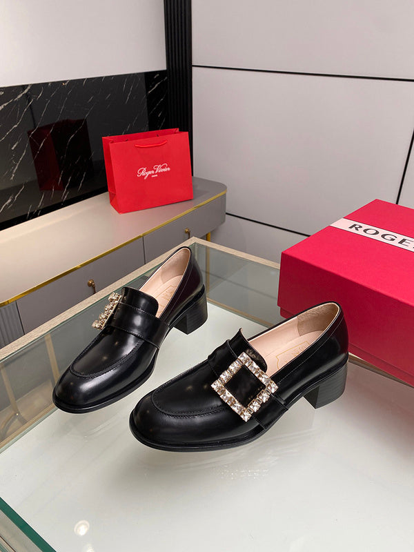 Close-up of Roger Vivier shoes craftsmanship