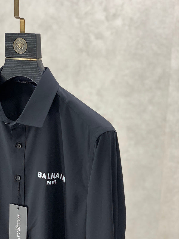 Close-up of Balmain designer clothing craftsmanship