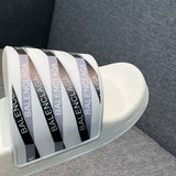 Balenciaga Black Flat Thong Sandals - Toe Detail View