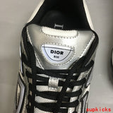 Dior shoes Style 007 - close-up of iconic logo design (alternate angle)