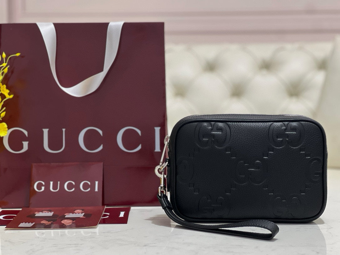 Gucci Bags- Gucci Small Jumbo Pouch Luxury Designer Leather Handbag