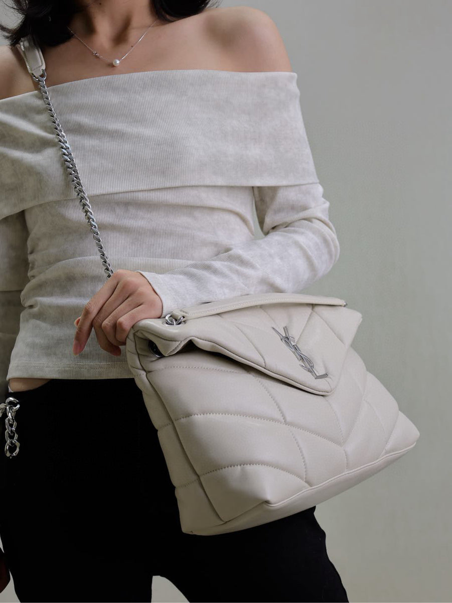 Saint Laurent Bags- Saint Laurent Loulou Medium Puffer Bag Premium Designer Shoulder Bag