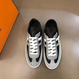 Hermès Camel Low-Top Sneakers - Side Profile View