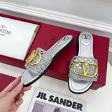 Close-up of Valentino Garavani shoes craftsmanship