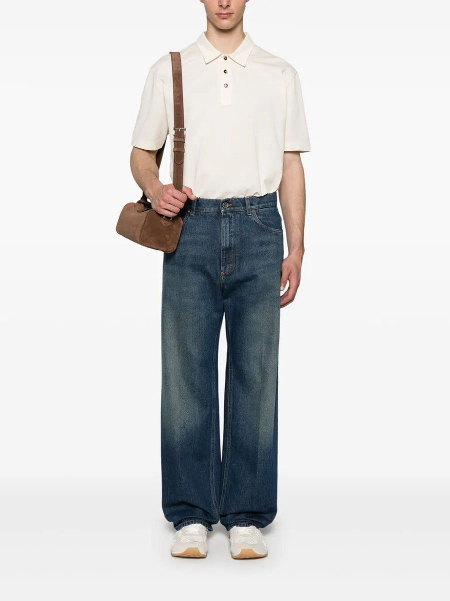 Bottega Veneta Polo Shirts? Bottega Veneta Men Fine Cotton Piqué Jersey Polo Classic Designer Cotton Polo Shirt