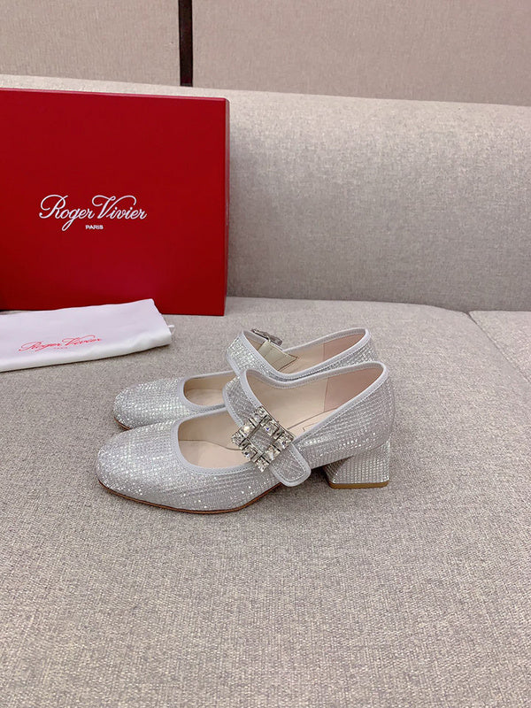 Roger Vivier luxury shoes detail shot