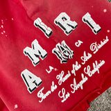 Amiri luxury t-shirt detail shot