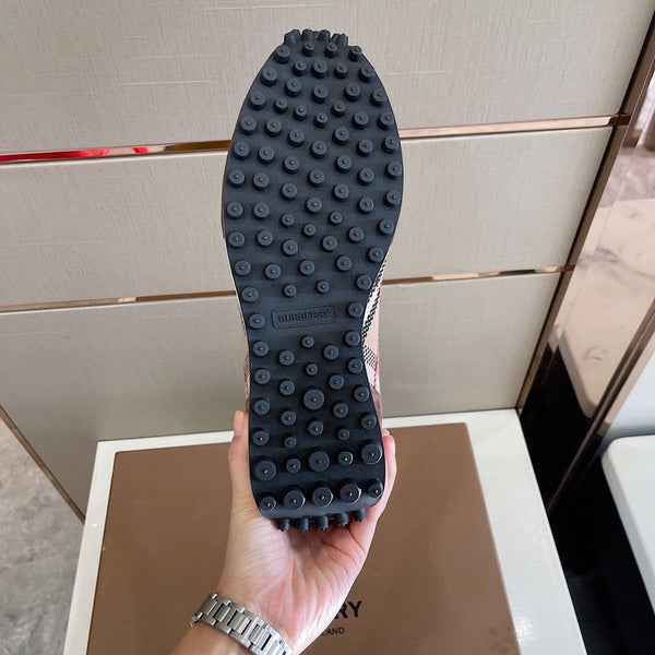 Burberry Black Pointed-Toe Flats - Side Profile View