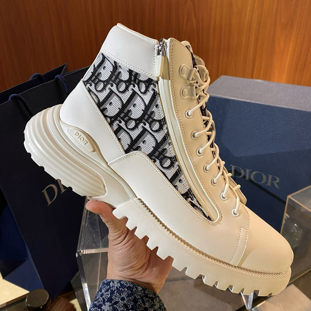 Dior Shoes- Dior Combat Boots Premium Designer Casual Shoes