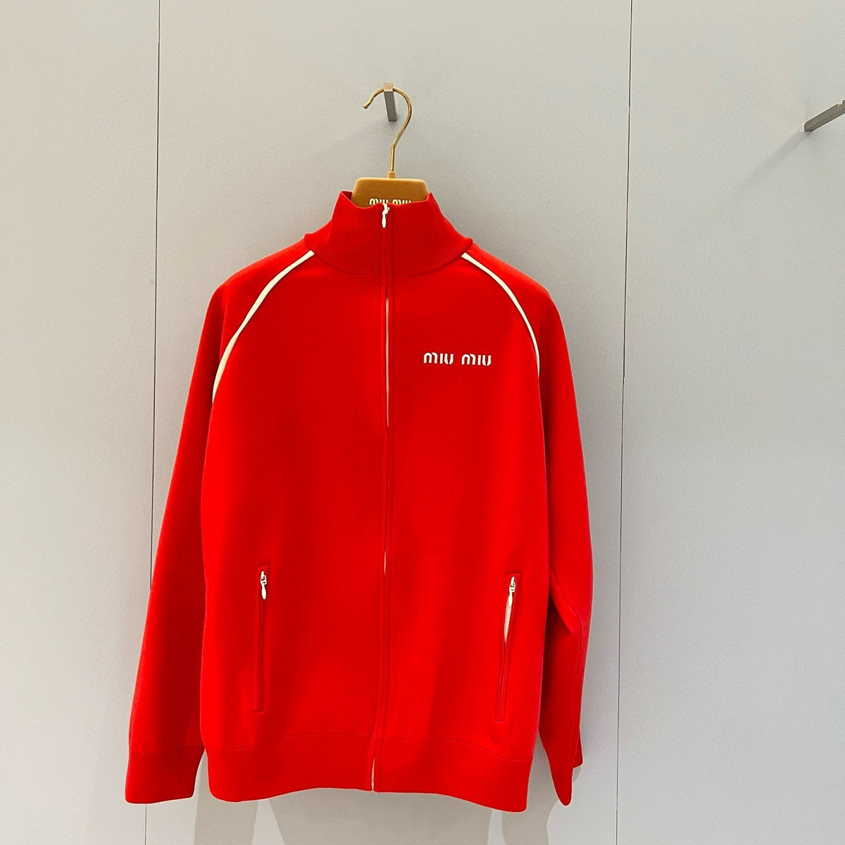 Hoodies- Miu M Zip Sweatshirt Premium Designer Casual Hoodie