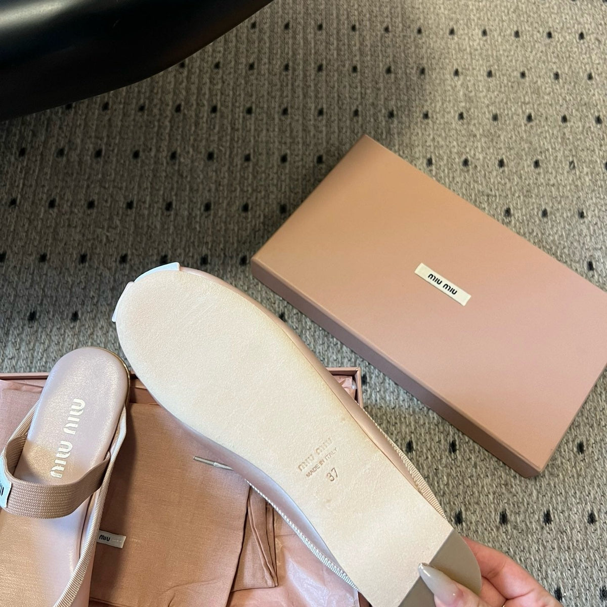 Shoes- Miu M Ballerina Flats Luxury Lifestyle Designer Footwear
