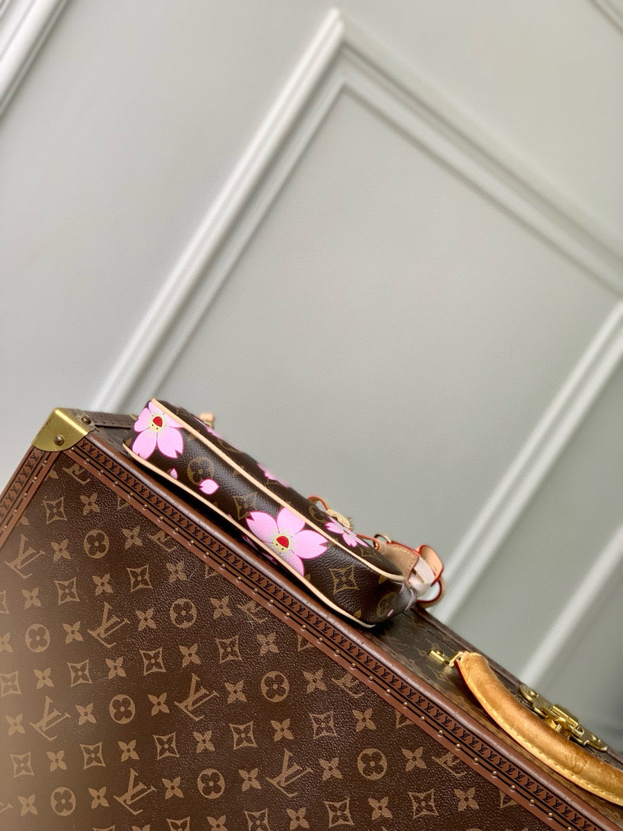 Louis Vuitton Bags- Louis Vuitton Lou x Murakami Pochette Bag Elegant Everyday Designer Handbag