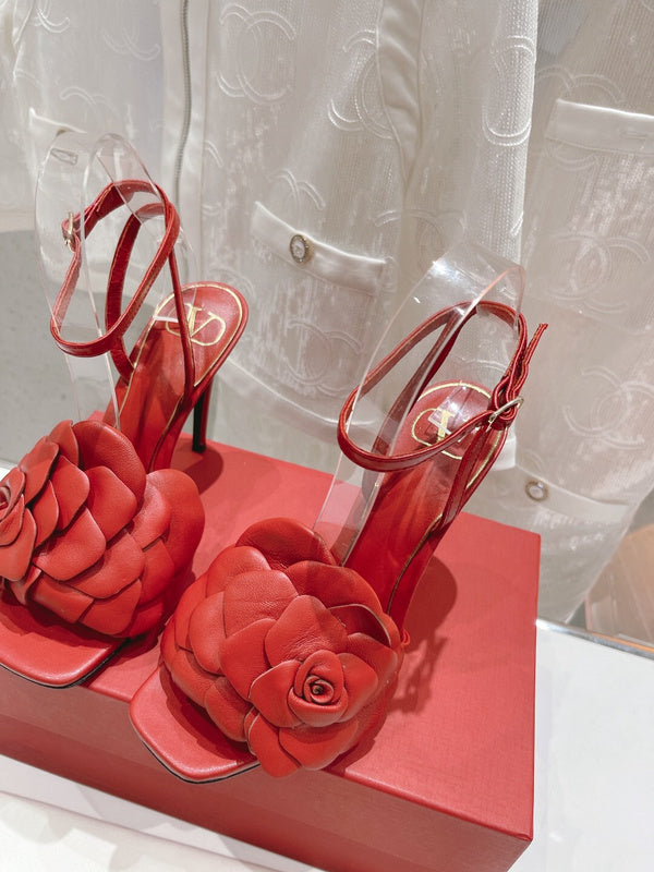 Close-up of Valentino Garavani shoes craftsmanship