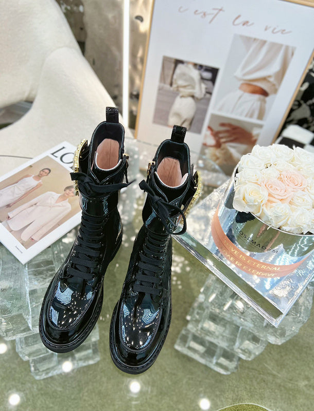 Close-up of Roger Vivier shoes craftsmanship