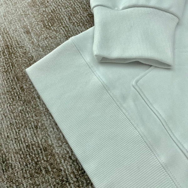 Close-up of Amiri hoodie craftsmanship