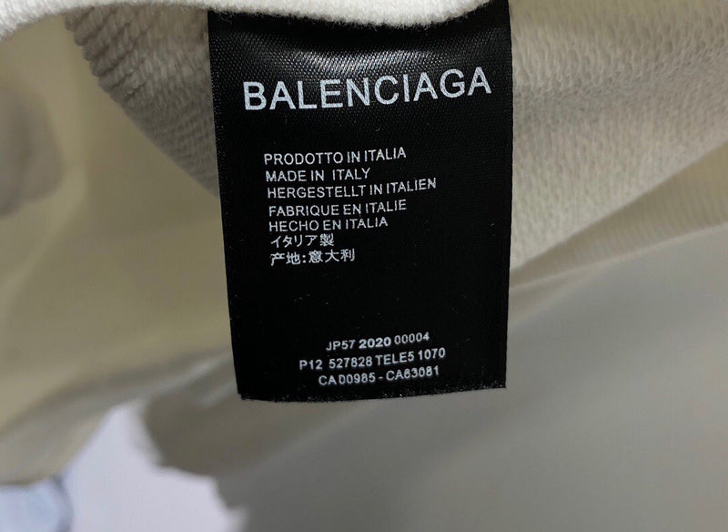 Close-up of Balenciaga designer clothing craftsmanship