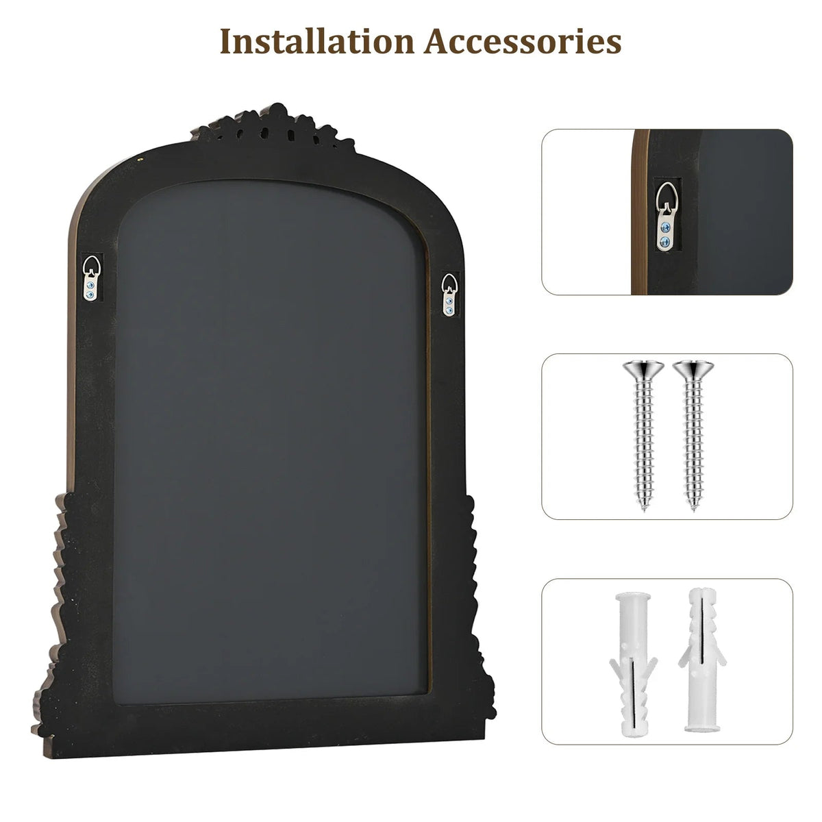 32"X 24" Arched Vanity Mirror Decor Wall Mirror for Bathroom