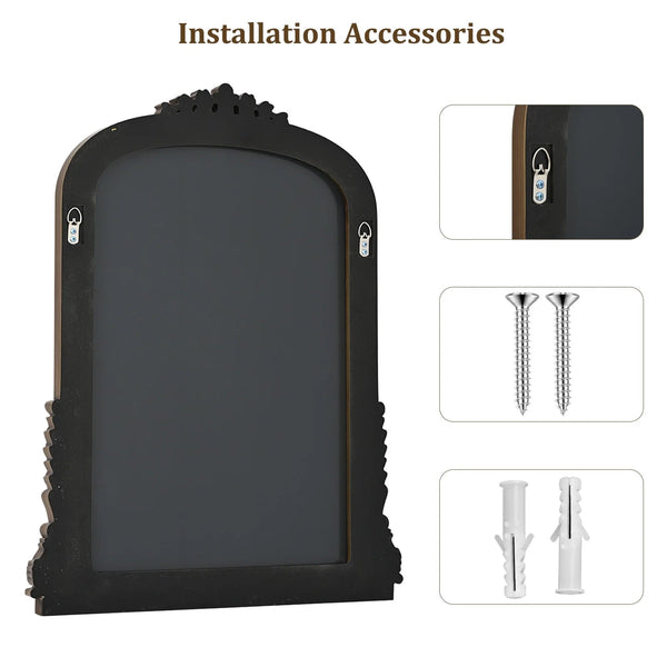 32"X 24" Arched Vanity Mirror Decor Wall Mirror for Bathroom