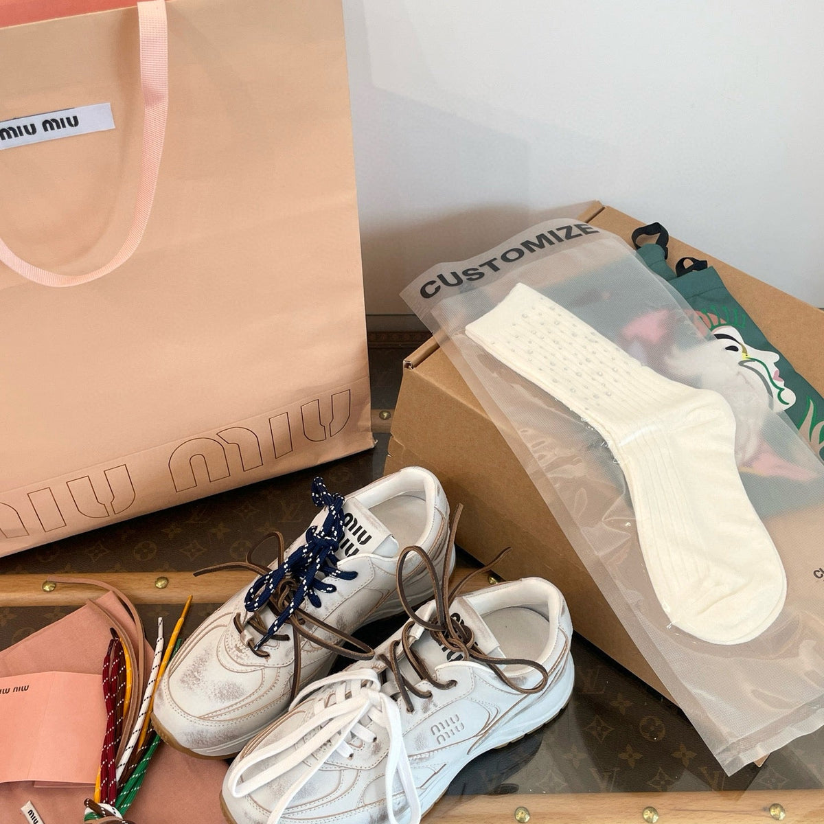 Shoes- Miu M Trainers Luxury Lifestyle Designer Footwear