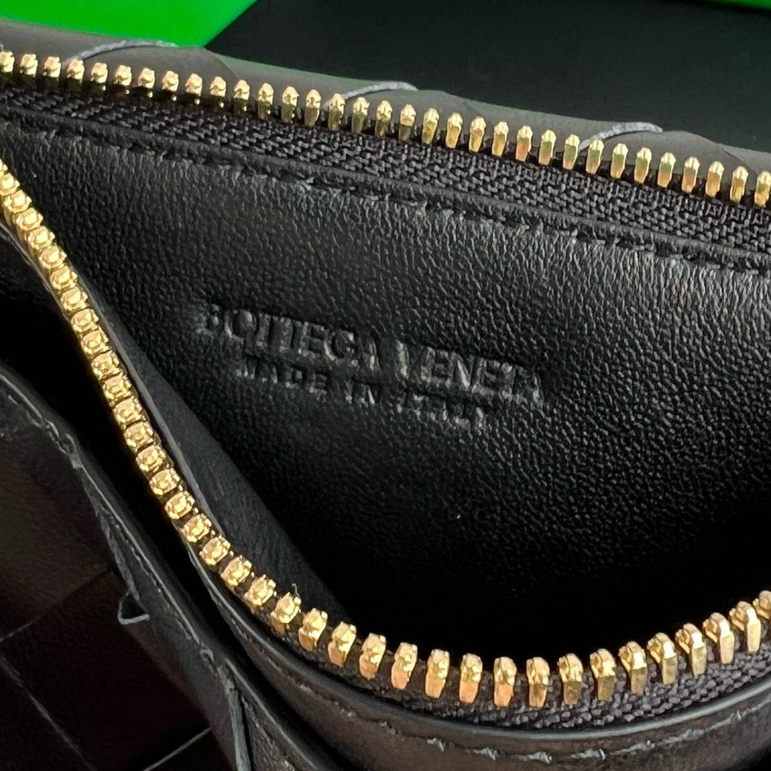 Bottega Veneta Wallets- Bottega Veneta Andiamo Zippered Card Case Compact Luxury Card Wallet