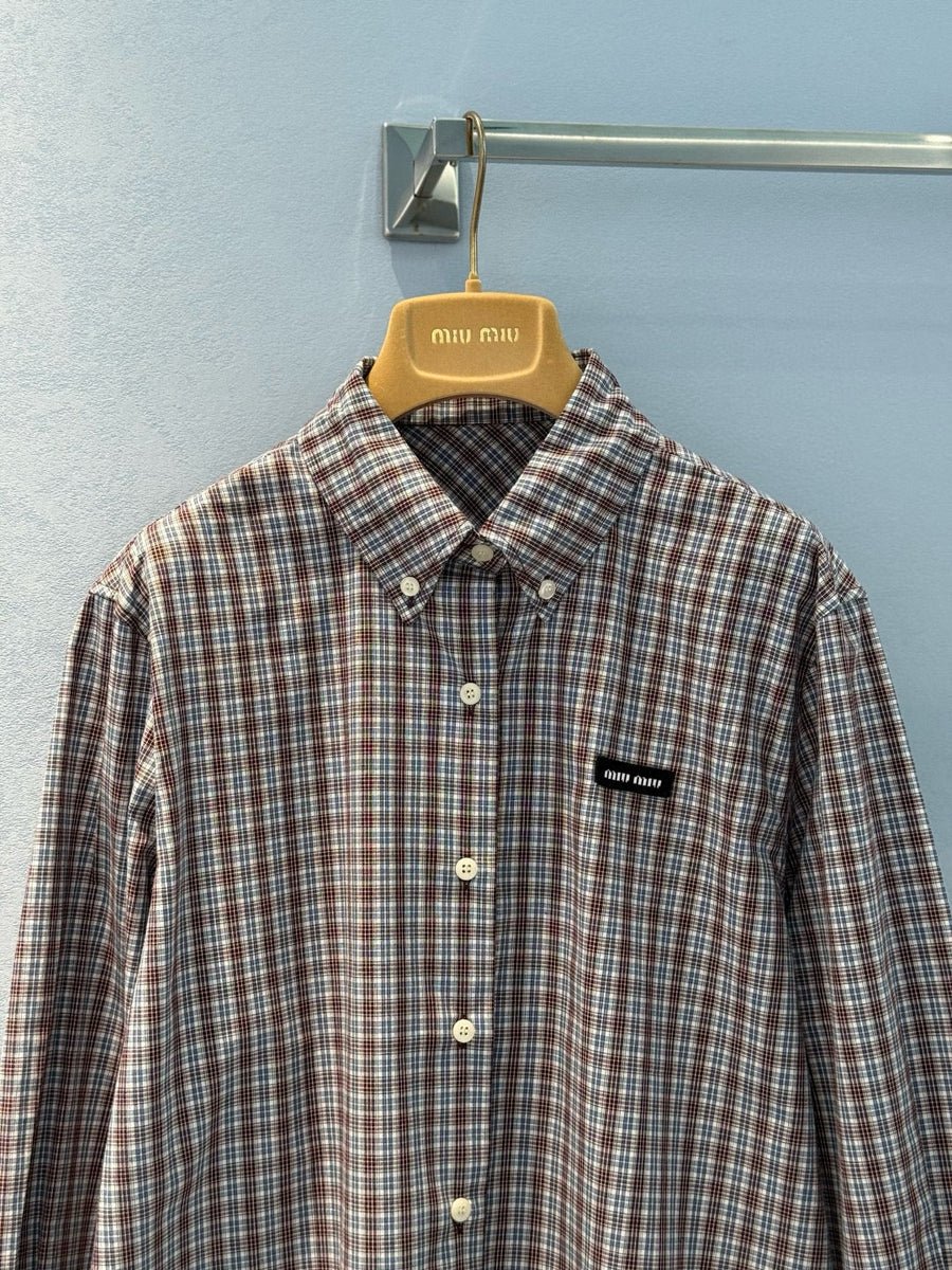 Tops- Miu M Shirt Elegant Everyday Designer Top