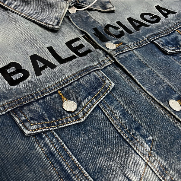 Close-up of Balenciaga designer clothing craftsmanship