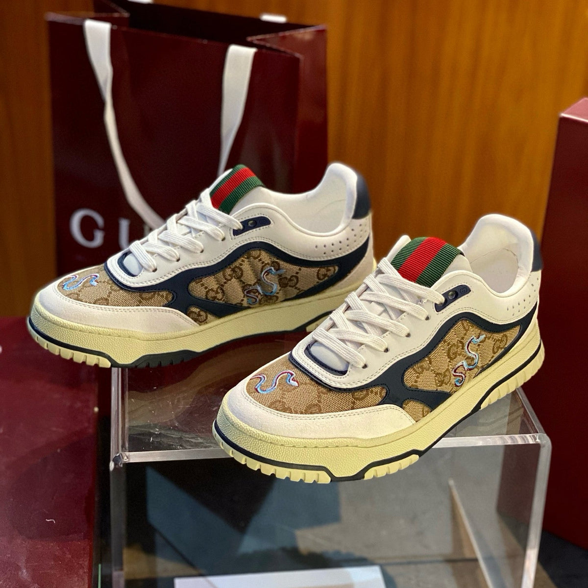 Gucci Shoes- Gucci Re Web Sneakers Comfortable Everyday Designer Shoes