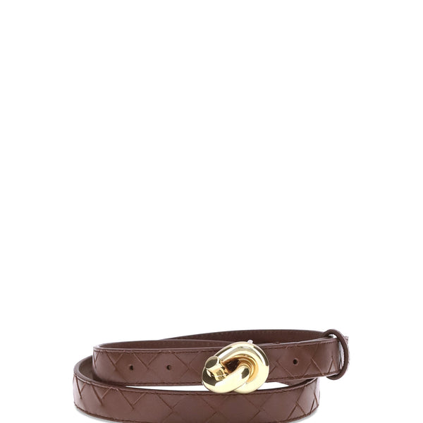 Bottega Veneta Belts? Bottega Veneta Women Knot Belt Premium Leather Designer Belt