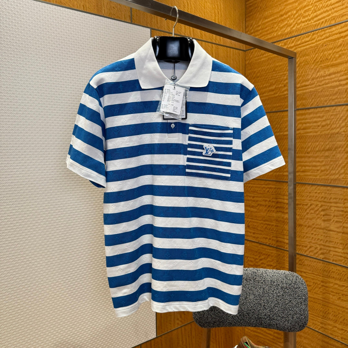 Louis Vuitton Polo Shirts- Louis Vuitton Lou Polo Shirt Classic Designer Cotton Polo Shirt