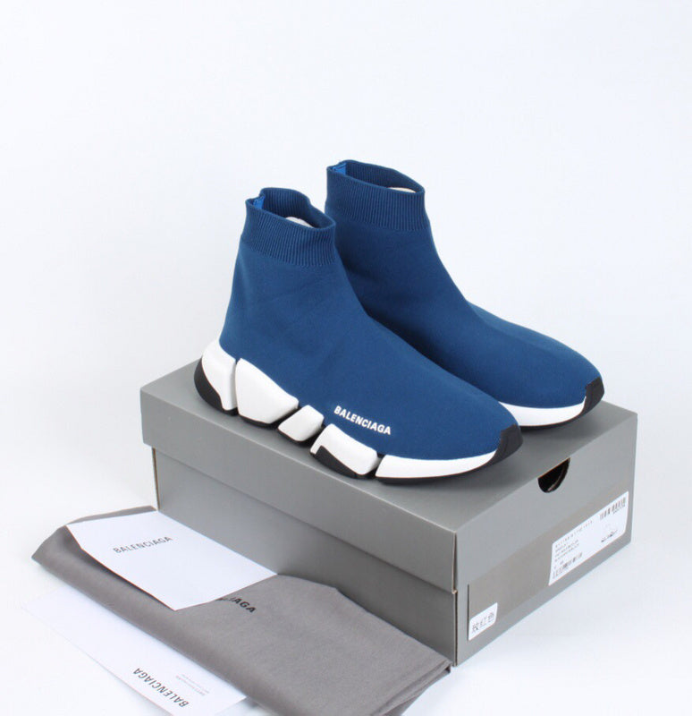 Balenciaga Beige Chunky Platform Sneakers - Front View