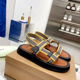Burberry White Chunky Platform Sneakers - Heel Detail View