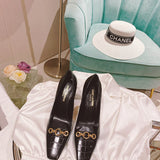 Saint Laurent shoes front view designer style