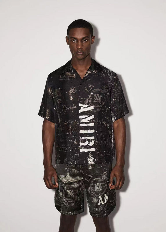Amiri luxury t-shirt detail shot