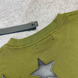 Close-up of Amiri hoodie craftsmanship