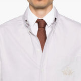 Close-up of Fendi blouses hardware and fine stitching