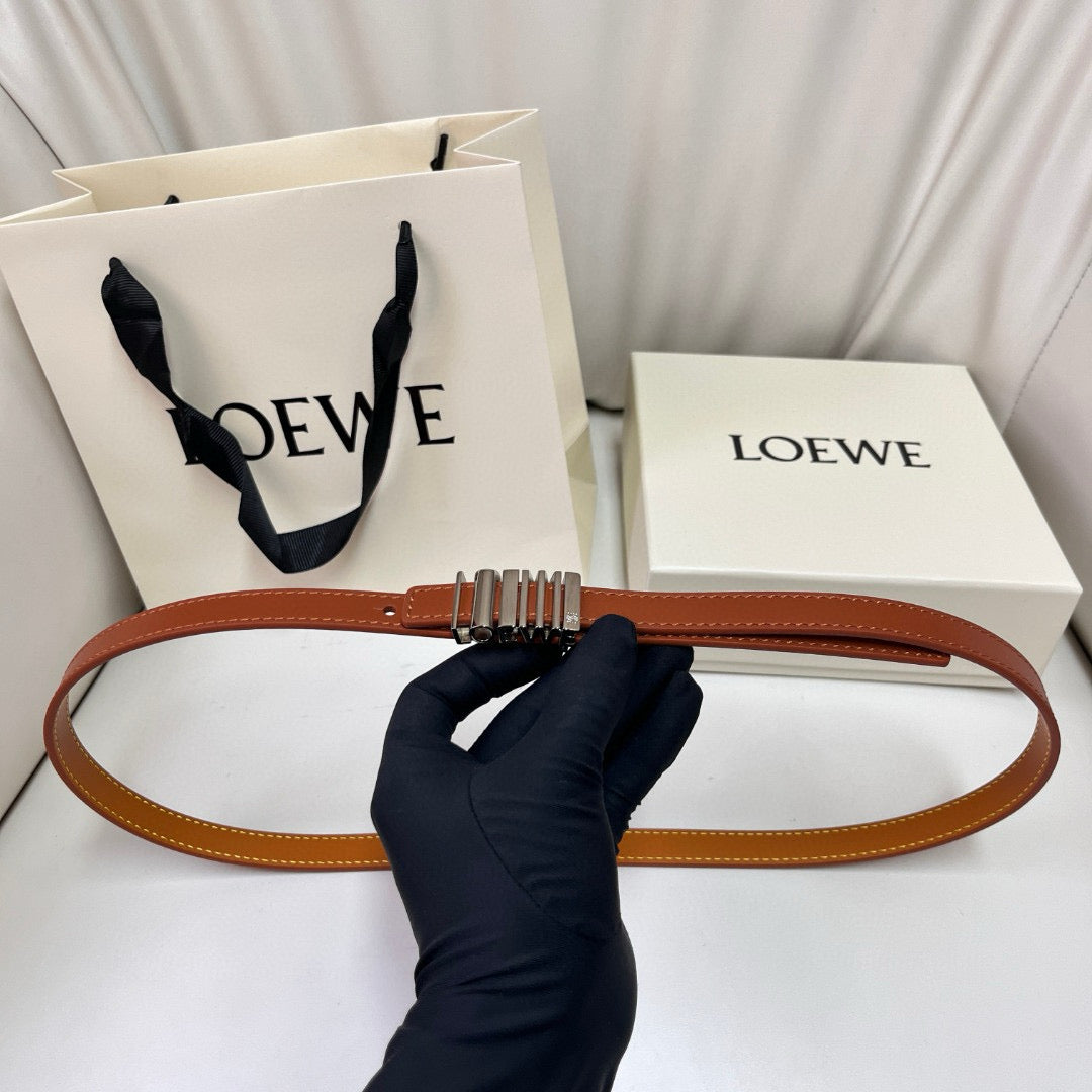Belts- Loew Belt 1.5 Cm Premium Leather Designer Belt