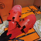 Hermes sandals Style 041 - close-up of premium leather craftsmanship