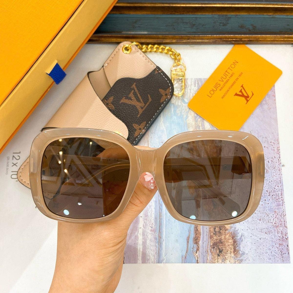 Louis Vuitton Sunglasses- Louis Vuitton Lou Sunglasses Premium Fashion Designer Sunglasses