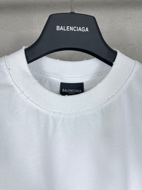 Close-up of Balenciaga designer clothing craftsmanship