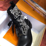 Louis Vuitton shoes Style 188 - close-up of iconic logo design