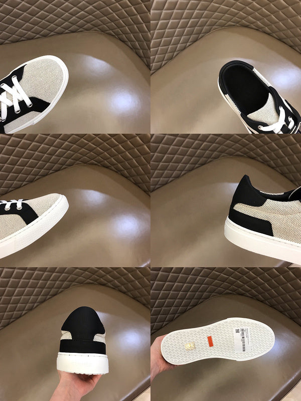 Hermès White Low-Top Sneakers - Back View