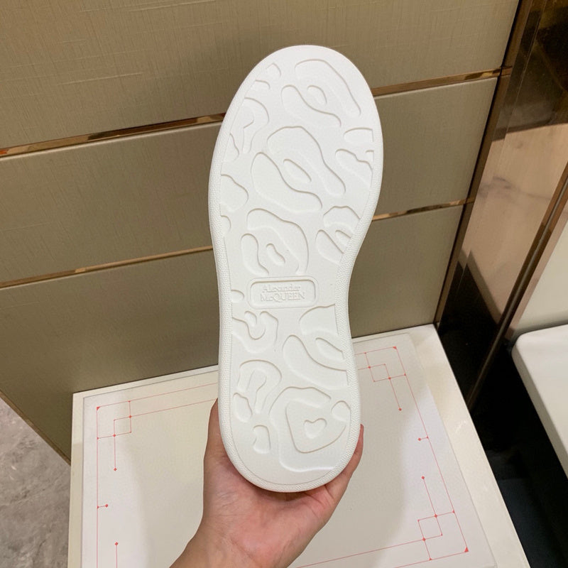 Alexander McQueen White Combat Boots - Full Silhouette View