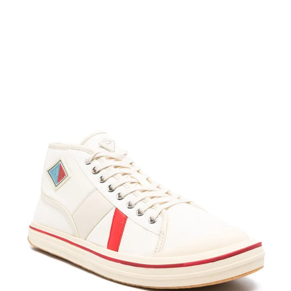 Bottega Veneta Shoes - Bottega Veneta Men Eliot Mid-Top Canvas Sneakers Premium Designer Casual Shoes