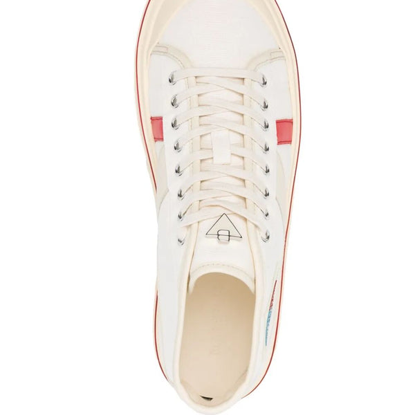 Bottega Veneta Shoes - Bottega Veneta Men Eliot Mid-Top Canvas Sneakers Premium Designer Casual Shoes