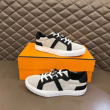 Hermès White Low-Top Sneakers - Lifestyle Styling Shot
