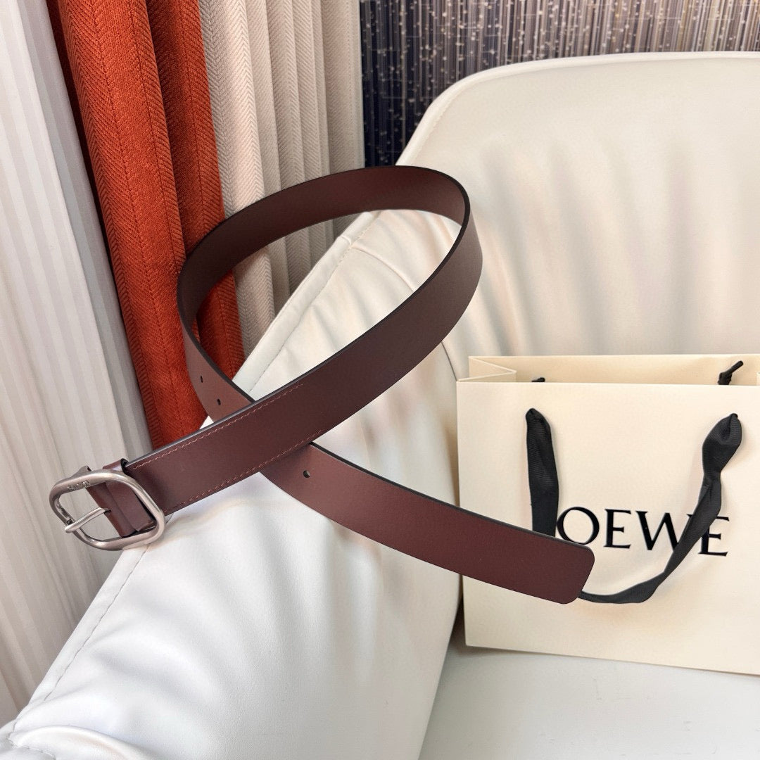 Belts- Loew Belt 3.5 Cm Premium Leather Designer Belt