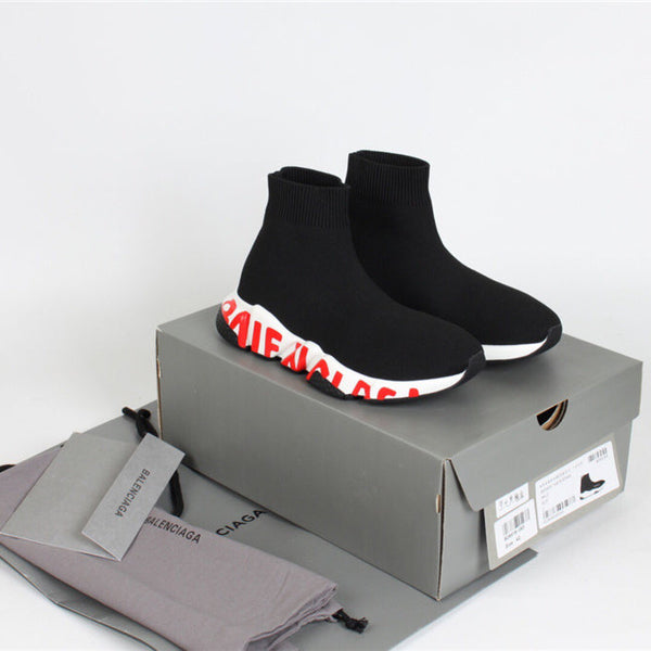 Balenciaga Grey Platform Heels - Side Profile View
